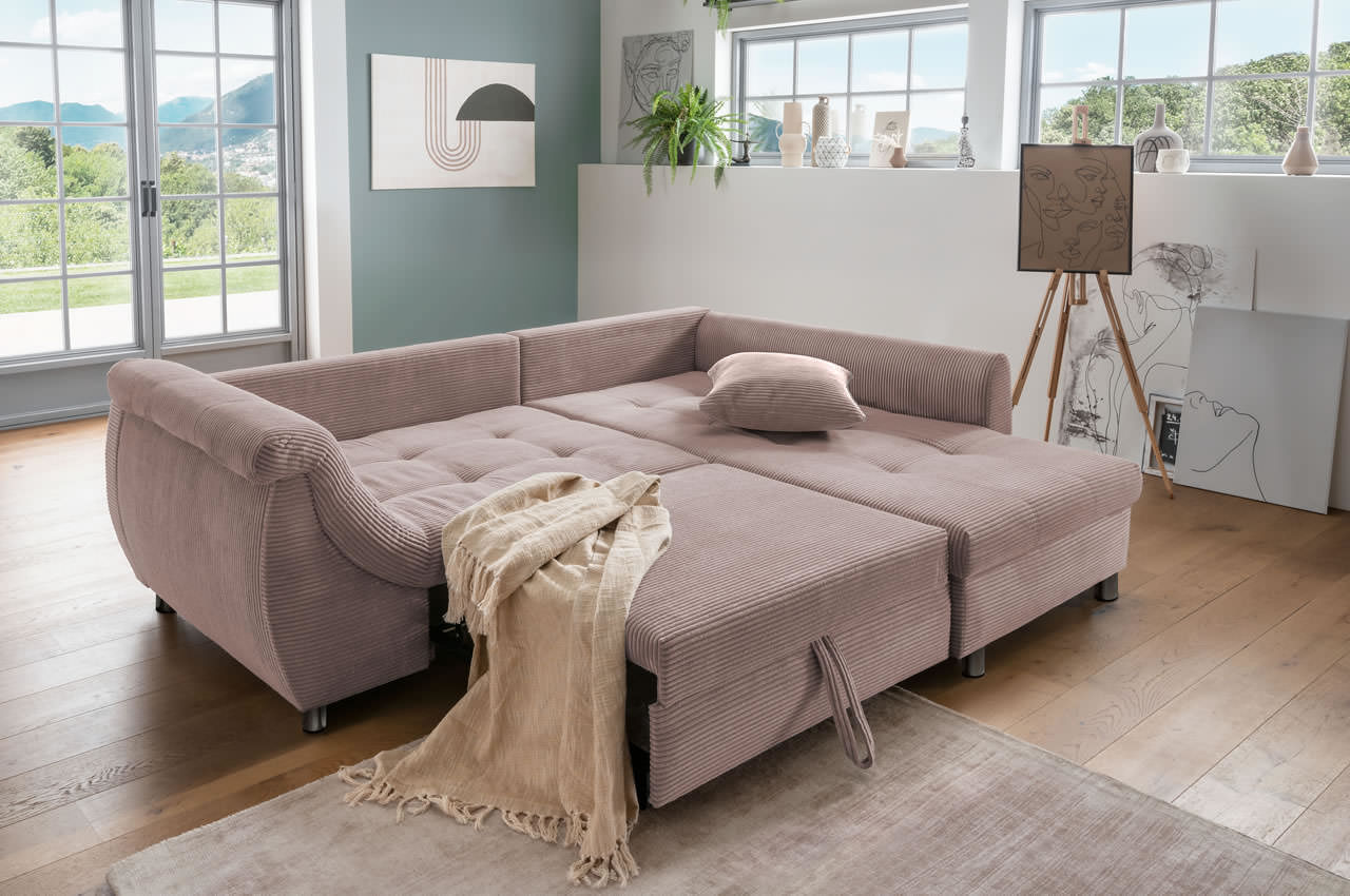 benformato agira ecksofa rechts 4804 rosa milieu mit schlaffunktion benformato agira ecksofa rechts 4804 rosa milieu mit schlaffunktion