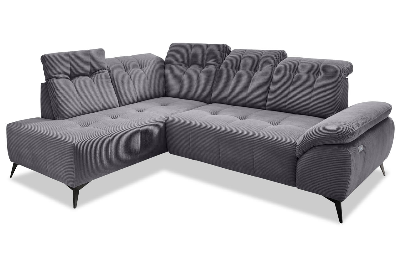 benformato fiore ecksofa links cord 4801 grau benformato fiore ecksofa links cord 4801 grau