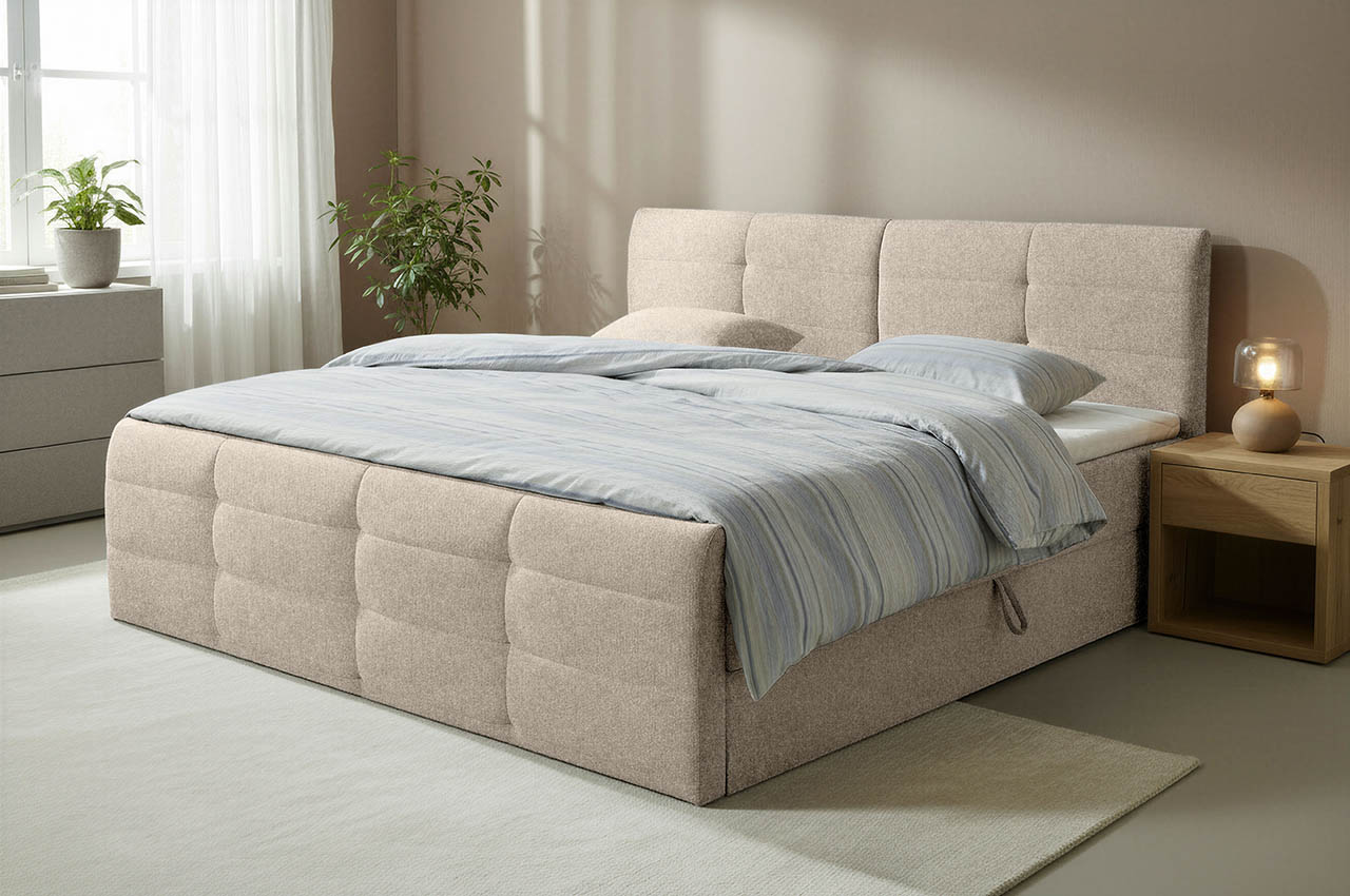 madeira boxspringbett 240x200 holms 23 beige milieubild madeira boxspringbett 240x200 holms 23 beige milieubild