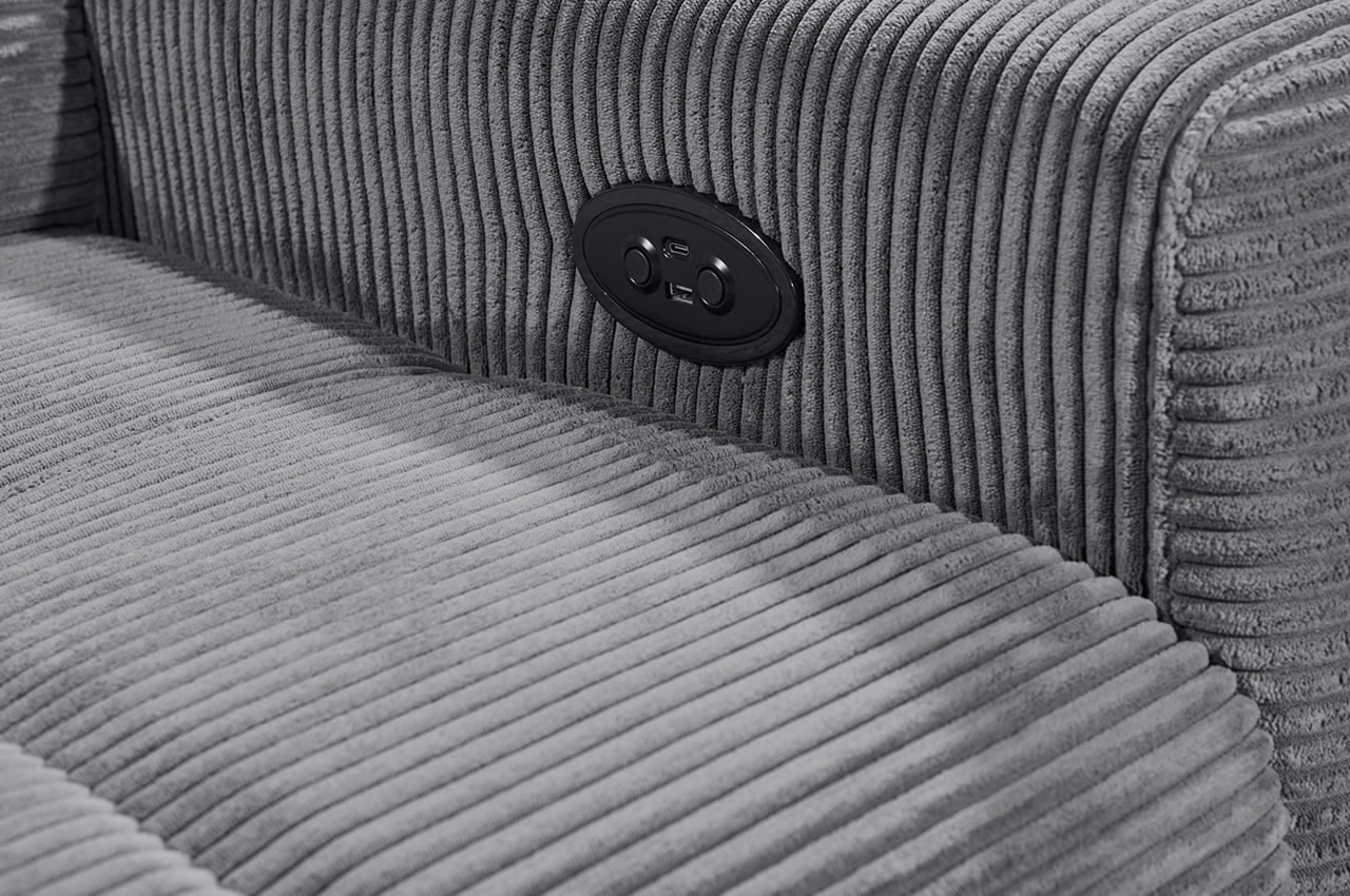 bavaro ecksofa ottomane links cord zoom 21 asche detailbild usb anschluss