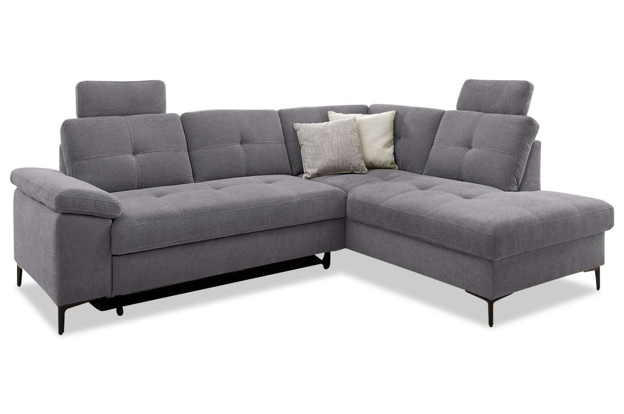 wali ecksofa ottomane rechts stoff coroni 9309 dunkelgrau