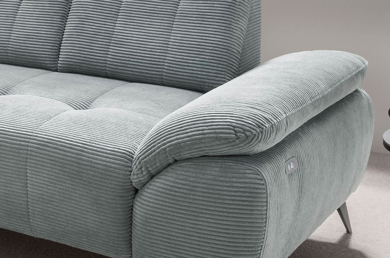 benformato fiore ecksofa links cord 4803 aqua detailbild armlehne benformato fiore ecksofa links cord 4803 aqua detailbild armlehne