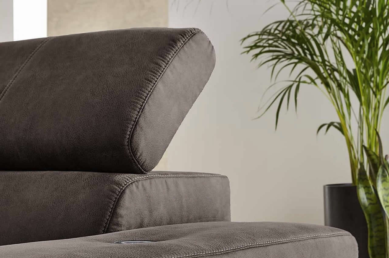 le mans ecksofa links stoff 415 08 braun detailbild kopfteil