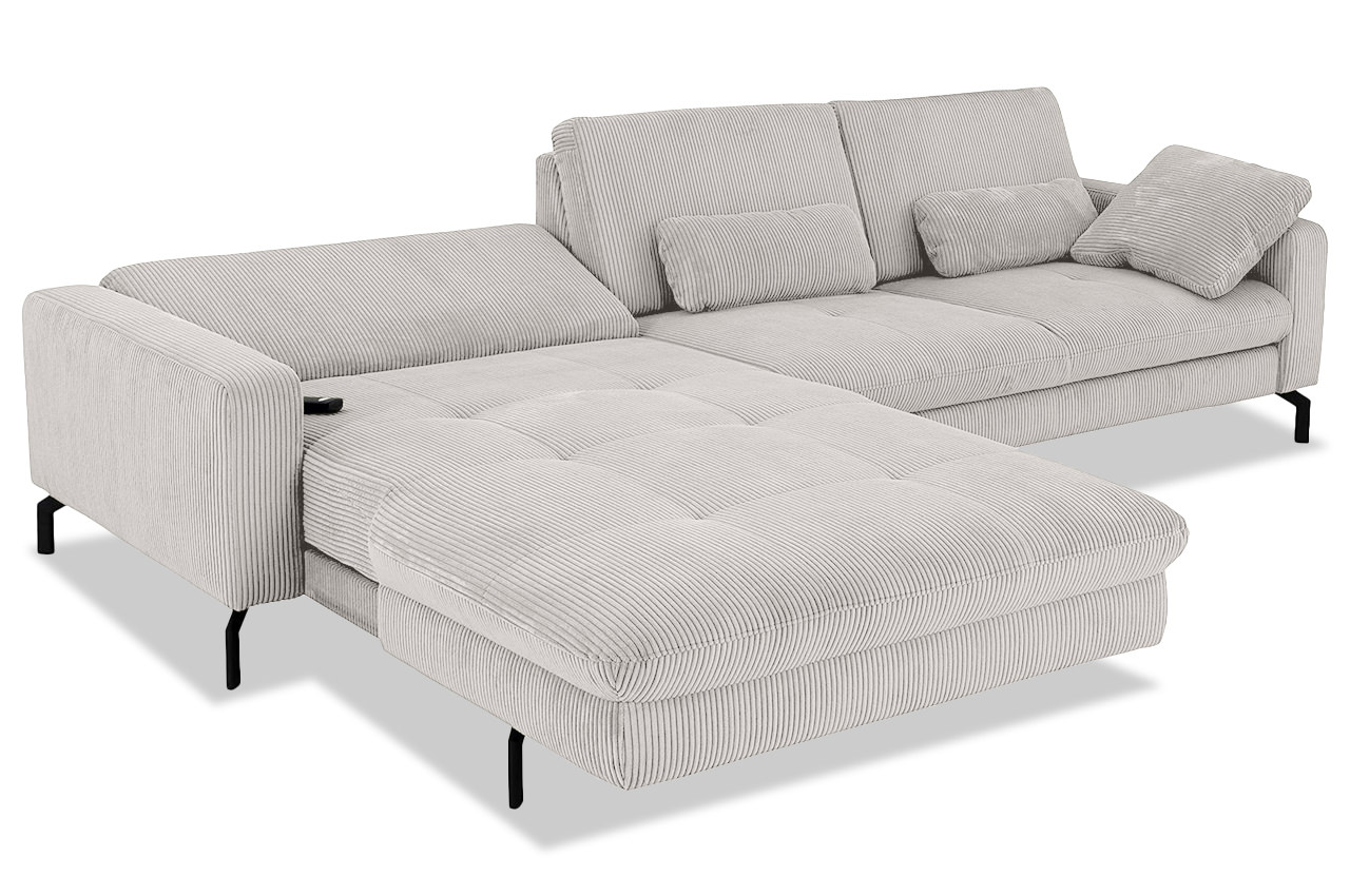 mp in20110 ecksofa links cord ecru elektrisches canape