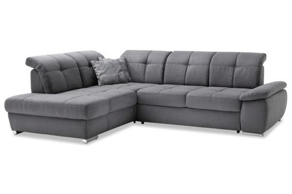 Ecksofa Mikael links - wahlweise mit Schlaffunktion und Bettkasten