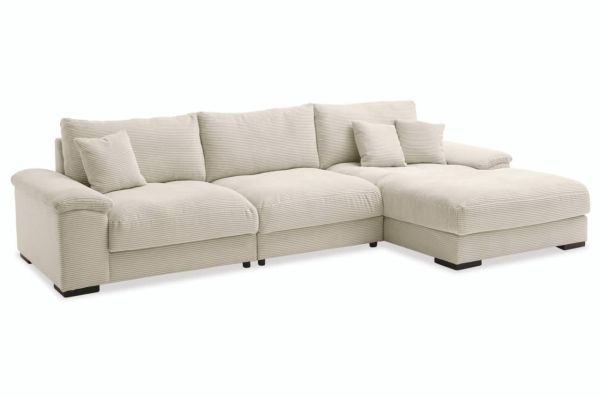 Mega-Ecksofa Angel rechts - Cord Sofa