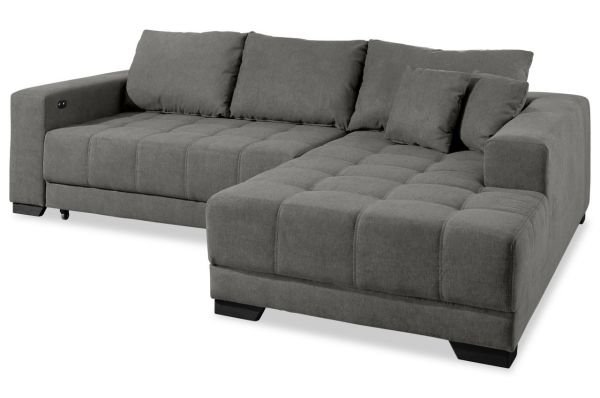 Ecksofa Merlin rechts - mit elektrischer Verstellung