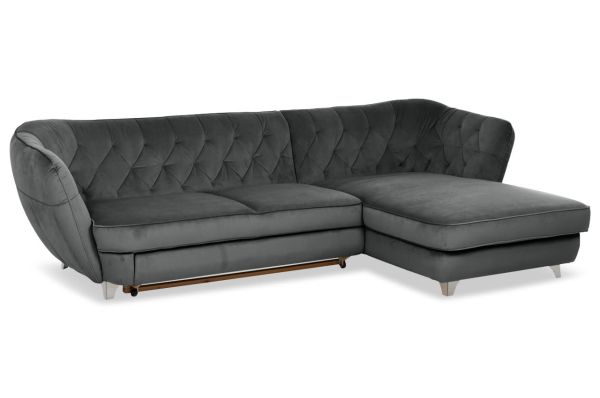 Cotta Chesterfield Ecksofa Retro rechts - wahlweise mit Schlaffunktion
