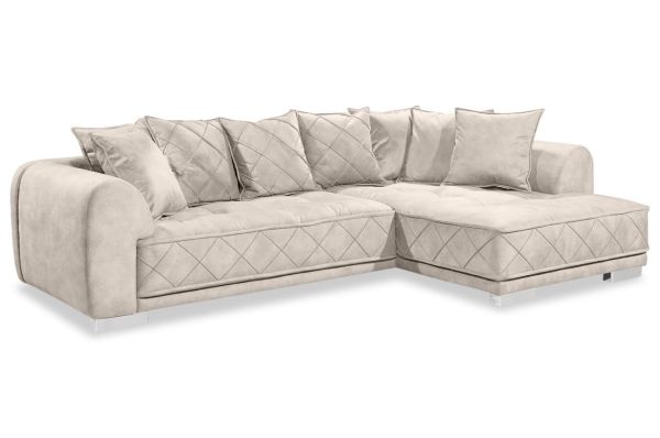 Ecksofa Sentina rechts - Samtoptik