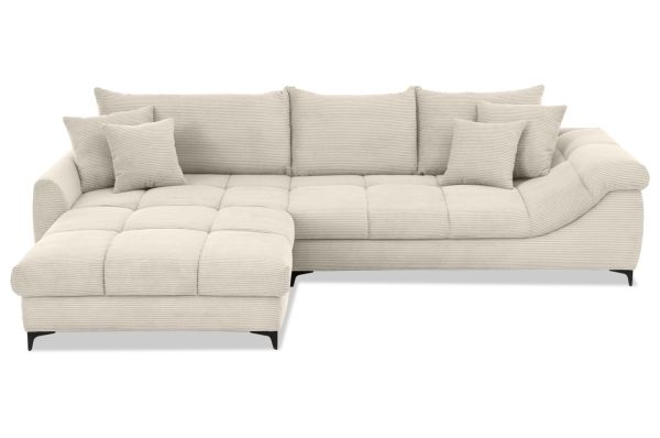 Ecksofa Caracas links - mit Maxi Recamiere