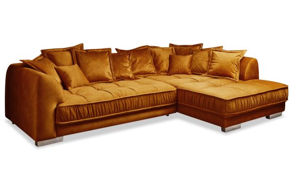 Ecksofa Pascha rechts - Samtoptik