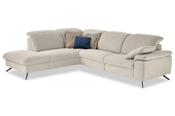 Ecksofa Elva ZE-EM24057 links - mit Schlaffunktion oder Relaxsitz