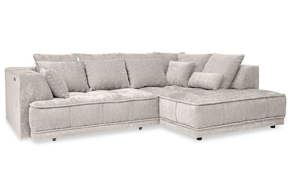 Ecksofa Tiga rechts - mit elektrischer Sitztiefenverstellung