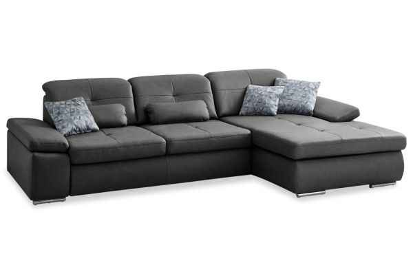 Ecksofa Arlos PN-IN16012 rechts - Ledersofa wahlweise mit Schlaffunktion