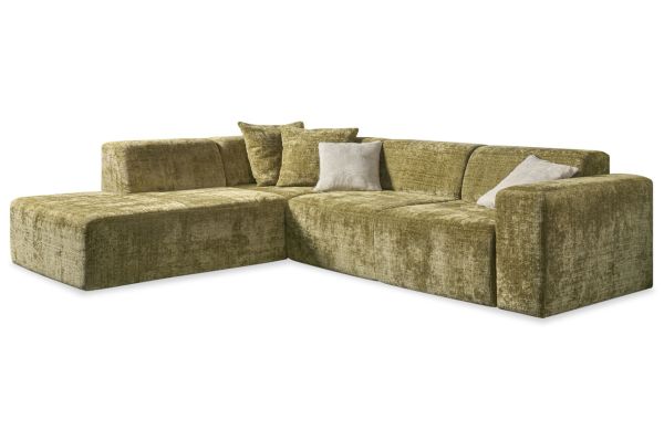 Ecksofa Tammy links - Sofa mit Ottomane