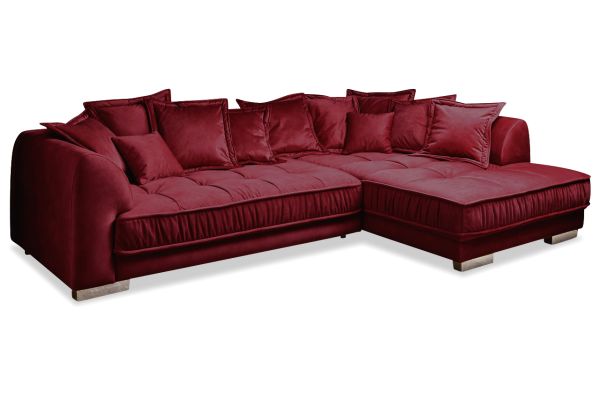 Ecksofa Pascha rechts - Samtoptik