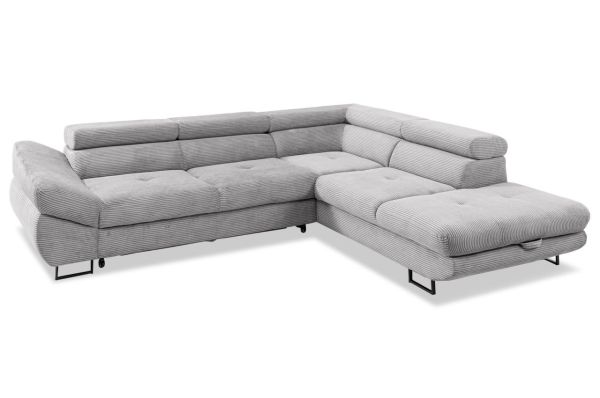 Ecksofa Fabio rechts - mit Schlaffunktion und Bettkasten