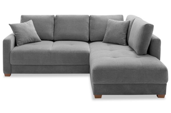 Ecksofa Pierro de Luxe rechts - Dauerschläfer Schlafsofa mit Boxspring