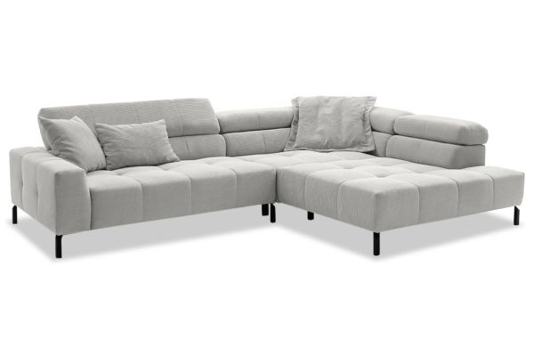 Candy Ecksofa Cleveland XL rechts - wahlweise mit Sitzverstellung