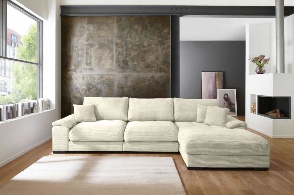 Iwaniccy Mega-Ecksofa Angel rechts - Cord Sofa | Furnster.de