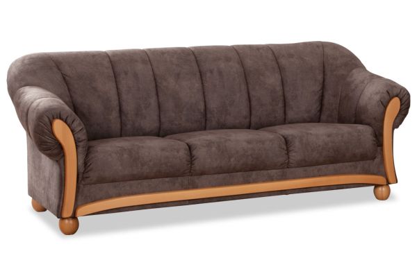 3 Sitzer-Sofa Wera - Karo Natur Weiss