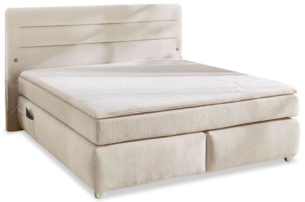 Boxspringbett Livia - 180x200 mit LED-Beleuchtung + USB