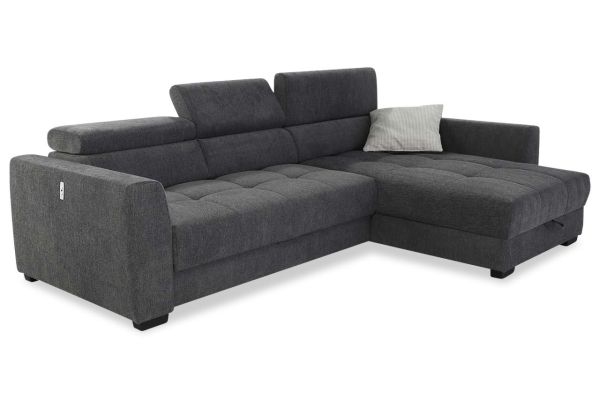 Ecksofa San Marino rechts - mit elektrischer Sitztiefenverstellung