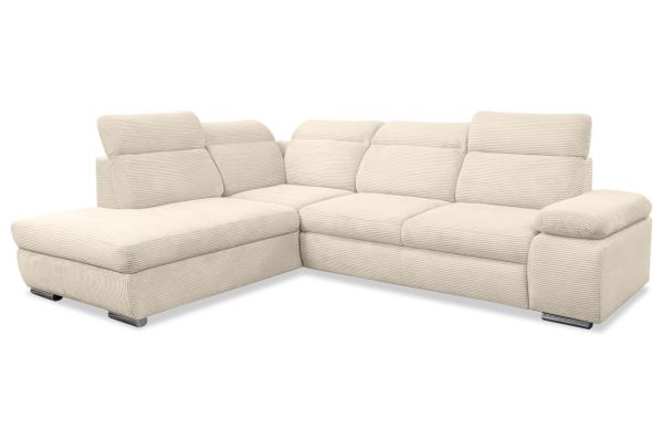 Ecksofa Alicante links - mit Schlaffunktion
