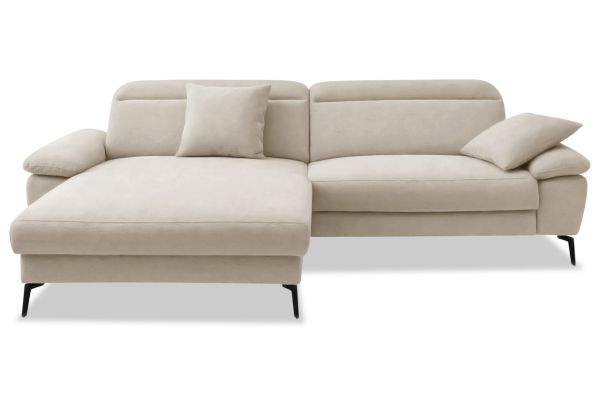 Benformato Ecksofa Cancelli links - wahlweise mit elektrischer Relaxfunktion