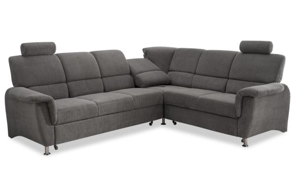 Benformato Ecksofa Pisa links - mit Schlaffunktion, Bettkasten und Relaxfunktion
