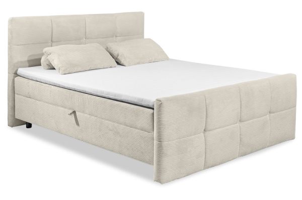 Boxbett Tijuana - Cord Bett mit Bettkasten