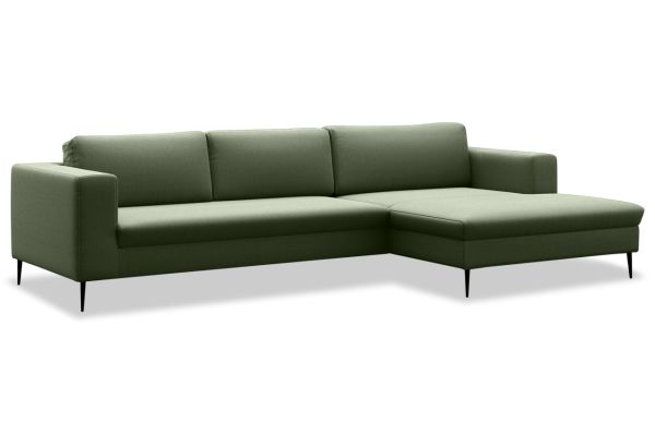 Domo Collection Ecksofa Modica rechts - XL Sofa in Cord
