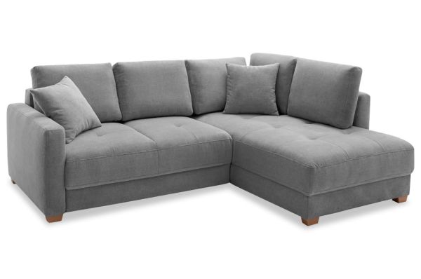 Ecksofa Pierro de Luxe rechts - Dauerschläfer Schlafsofa mit Boxspring