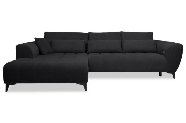 Ecksofa Garay links - mit elektrischer Sitztiefenverstellung