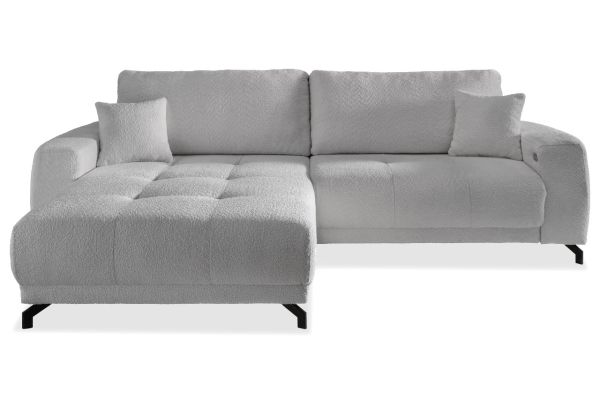 Benformato Ecksofa Capri links - mit elektrischer Verstellung