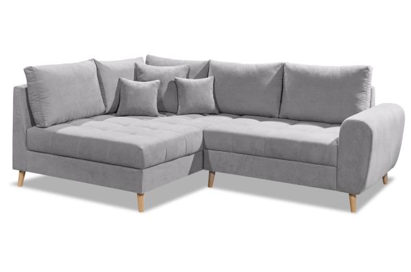 Ecksofa Calanda links - wahlweise mit Hocker