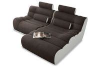 Newlook Ecksofa Elements klein rechts - 2 Elemente - Weiss Schwarz