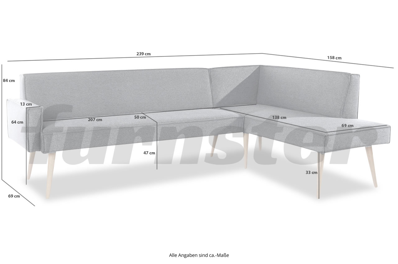Eckbank rechts Lungo Exxpo