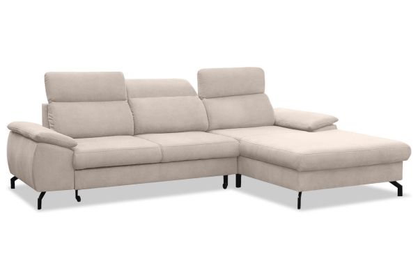 Ecksofa Paloma rechts - mit Schlaffunktion und Bettkasten