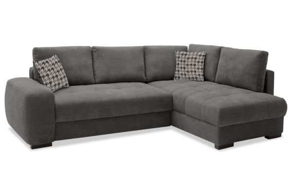 Ecksofa Santorin De Luxe rechts - mit Bettfunktion und Topper