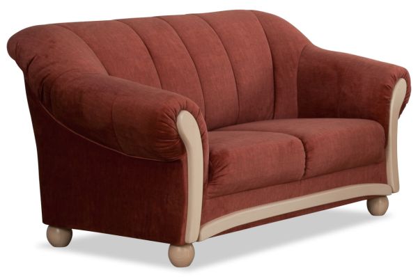 2 Sitzer-Sofa Wera - Karo Natur Weiss