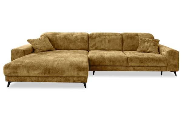 Ecksofa Abilon links - mit elektrischer XXL Sitztiefenverstellung