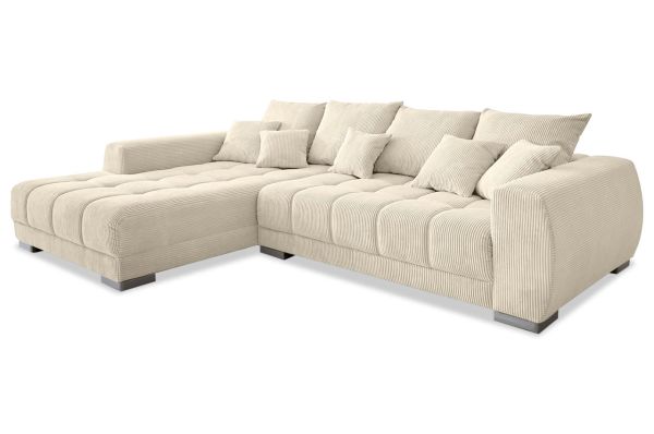 Ecksofa Mustang links - mit elektrischer Bettfunktion