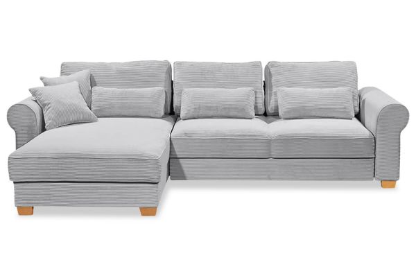 Ecksofa Angelo XL links - mit Schlaffunktion und Bettkasten