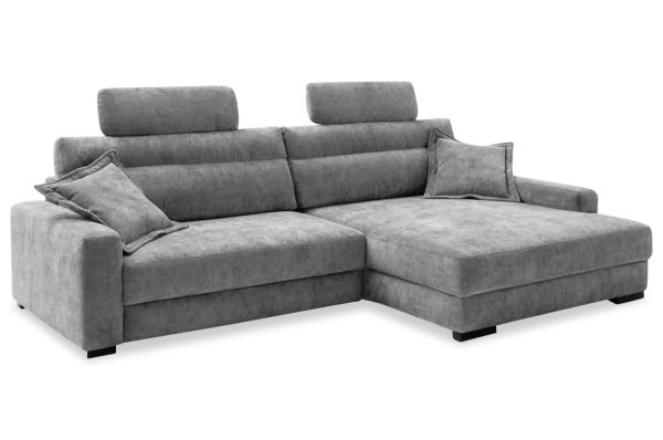Ecksofa Marcellano rechts - mit Schlaffunktion und Bettkasten