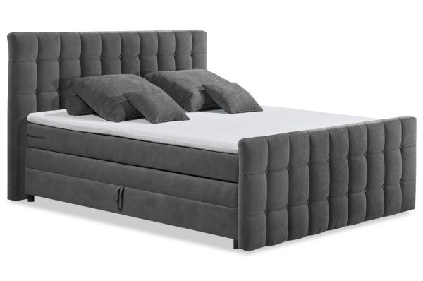 Boxspringbett Mendoza 180x200 cm - mit Bettkasten