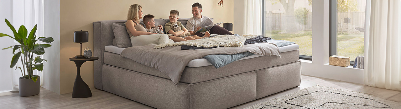 Familienbetten 240x200 cm als Boxspringbetten