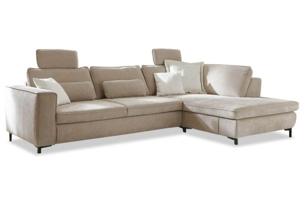 Ecksofa Evelyn MP-IN24153 rechts - wahlweise mit Schlaffunktion