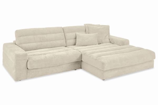 Candy Ecksofa Stripes rechts - Cord Sofa